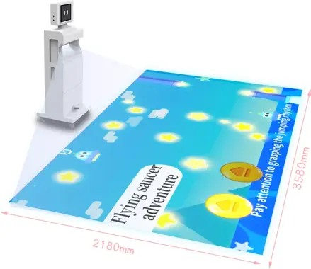 Prenosný podlahový projektor