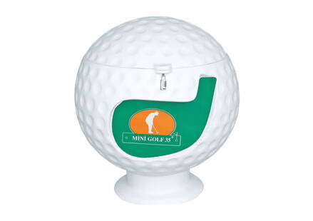 Stojan na putter v tvare golfovej loptičky
