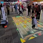 Prenosný podlahový projektor