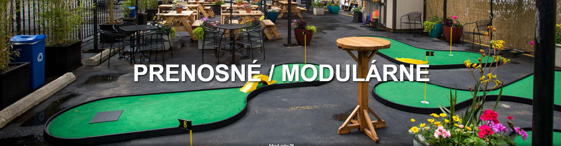 MODULÁRNY PRENOSNÝ MINIGOLF